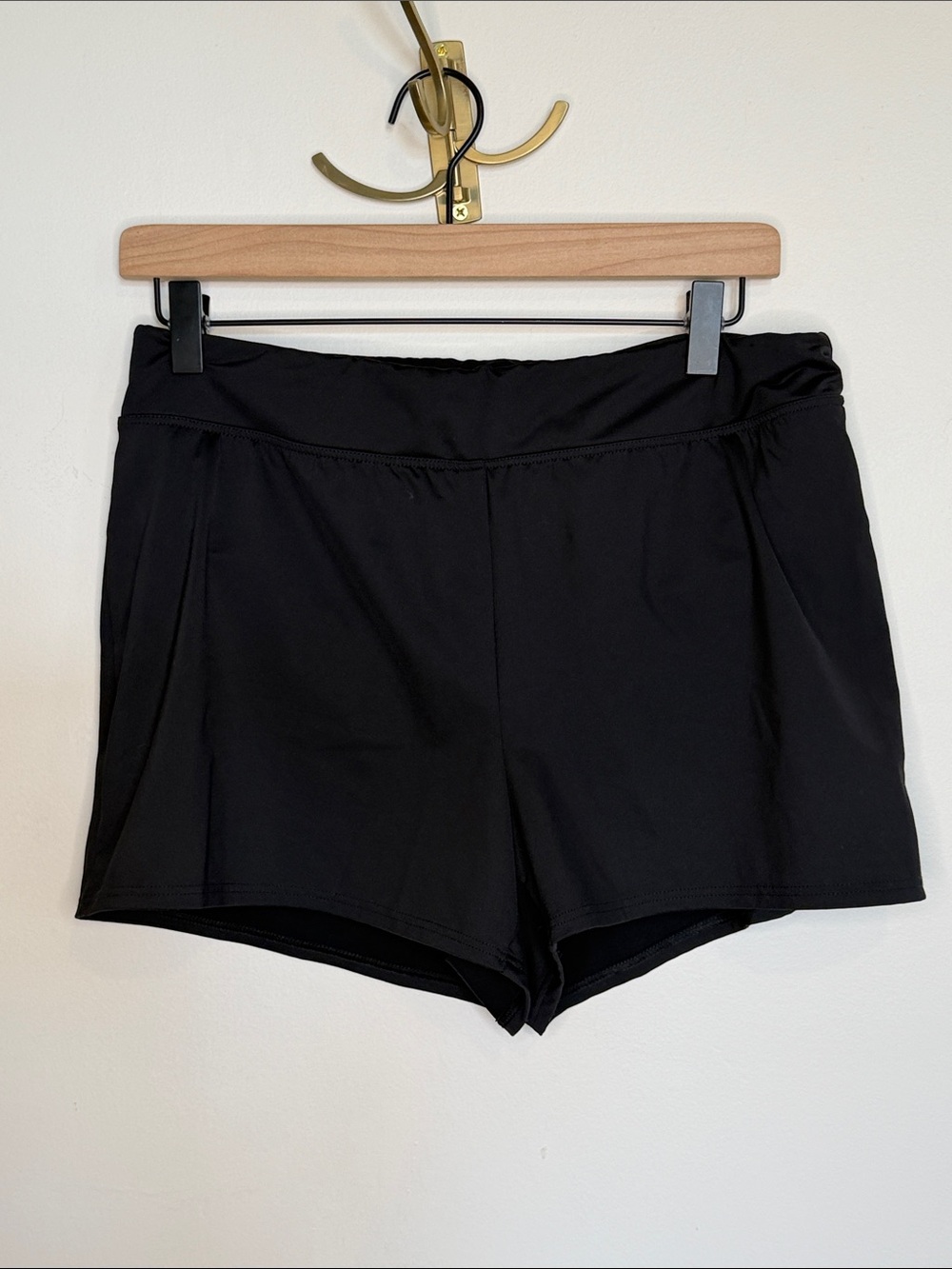 Lands' End Black Swim Coverup Shorts
